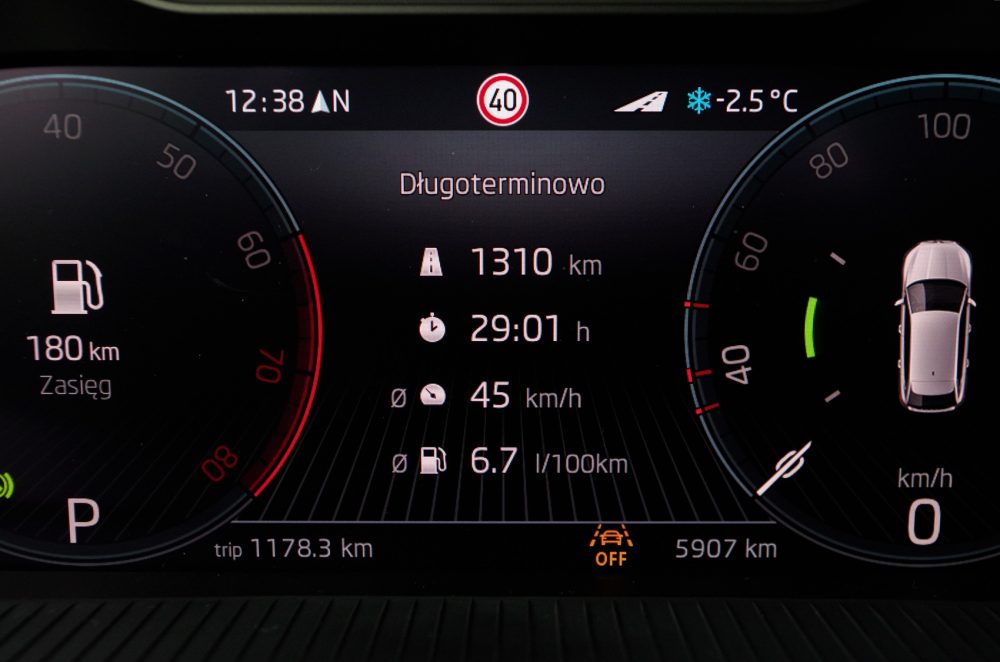 Skoda Scala 1.5 TSI 150 KM DSG Edition 130 średnie zużycie paliwa w całym teście