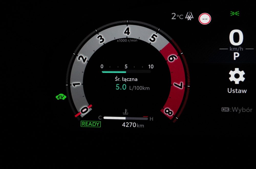Toyota Yaris 1.5 Hybrid Dynamic Force 130 KM e-CVT GR SPORT średnie zużycie paliwa w całym teście