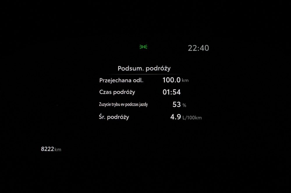 Toyota Yaris Cross 1.5 Hybrid Dynamic Force FWD 130 KM e-CVT GR SPORT średnie zużycie paliwa na trasie pomiarowej